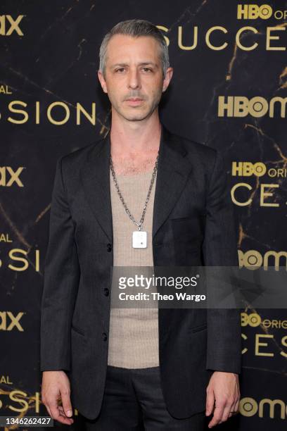 Jeremy Strong attends the HBO's "Succession" Season 3 Premiere at American Museum of Natural History on October 12, 2021 in New York City.