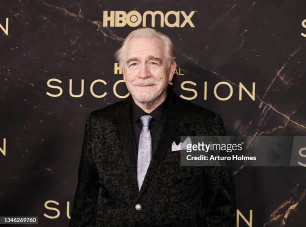 Brian Cox attends the HBO's "Succession" Season 3 Premiere at American Museum of Natural History on October 12, 2021 in New York City.