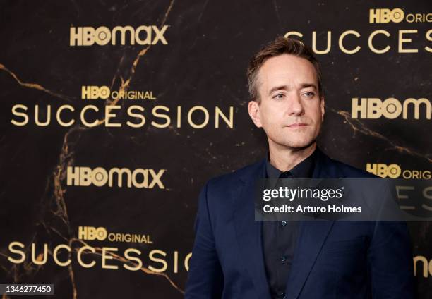 Matthew Macfadyen attends the HBO's "Succession" Season 3 Premiere at American Museum of Natural History on October 12, 2021 in New York City.
