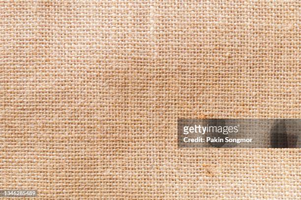 close up burlap textured and textile background with full frame. - sack 個照片及圖片檔