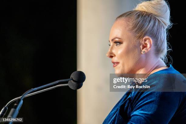 Meghan McCain receives The Algemeiner's Warrior of Truth Award during The Algemeiner's 8th annual J100 Gala on October 12, 2021 in Rockleigh, New...