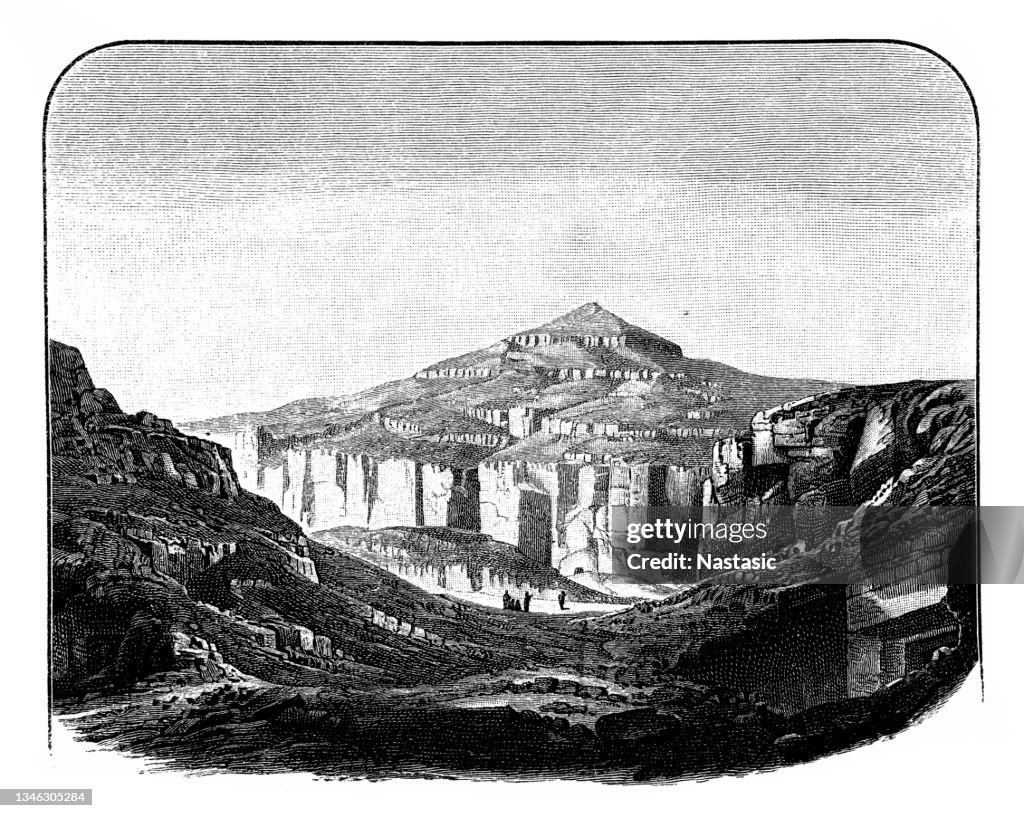 City of the dead. Thebes in Egypt