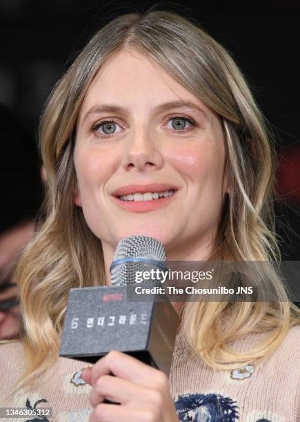 Actress Melanie Laurent attends the world premiere of Netflix film '6 Underground' at Four Seasons Hotel on December 02, 2019 in Seoul, South Korea.