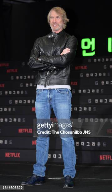 Film director Michael Bay attends the world premiere of Netflix film '6 Underground' at Four Seasons Hotel on December 02, 2019 in Seoul, South Korea.