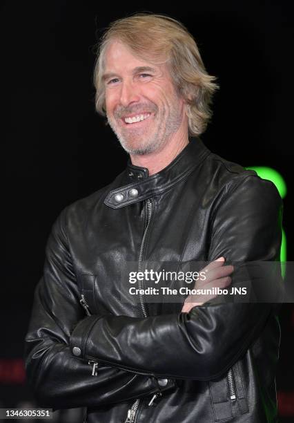 Film director Michael Bay attends the world premiere of Netflix film '6 Underground' at Four Seasons Hotel on December 02, 2019 in Seoul, South Korea.