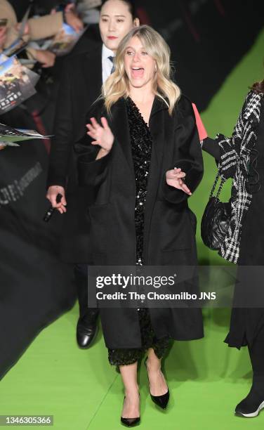 Actress Melanie Laurent attends the world premiere of Netflix film '6 Underground' at Four Seasons Hotel on December 02, 2019 in Seoul, South Korea.