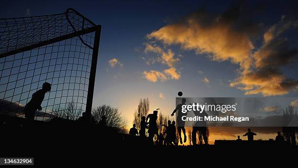 General view of action during the FA Cup Second Round match between Stourbridge and Stevenage Borough at the War Memorial Ground on December 3, 2011...