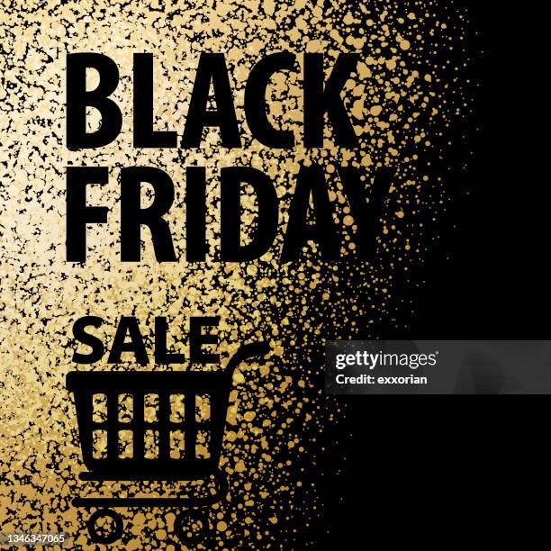 black friday sale shopping - farbpulver stock-grafiken, -clipart, -cartoons und -symbole