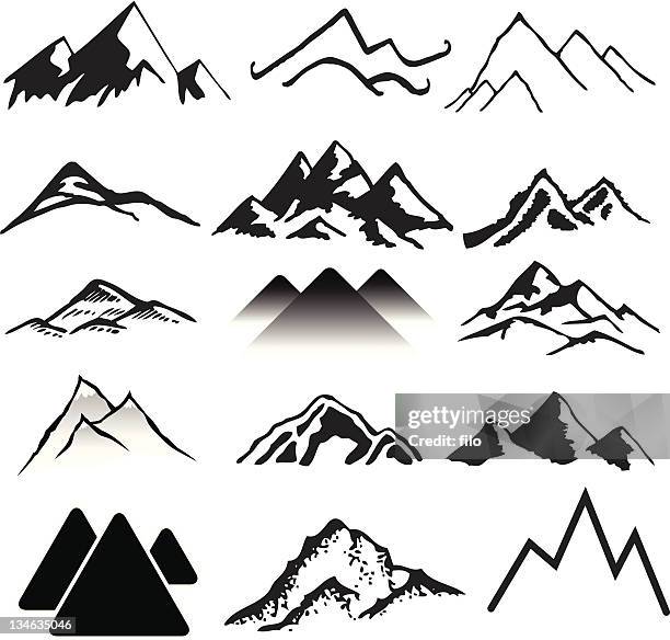 mountains - mountain stock illustrations