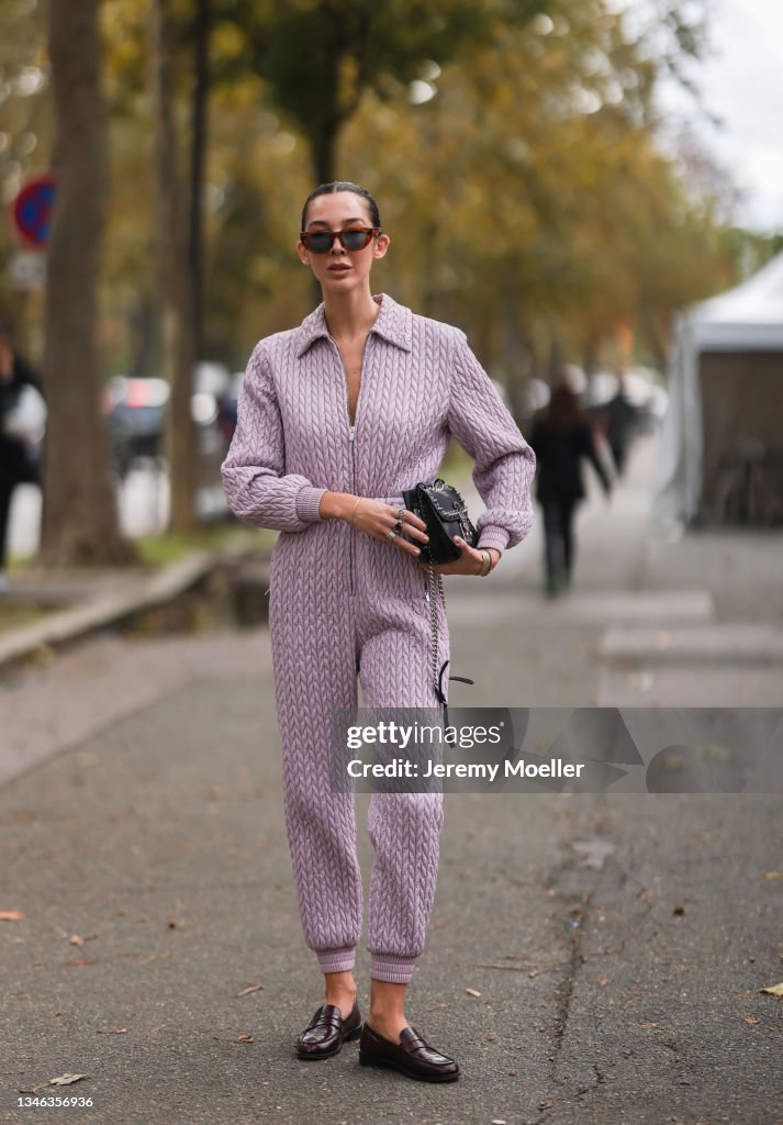 Street Style : Day Nine -  Paris Fashion Week - Womenswear Spring Summer 2022