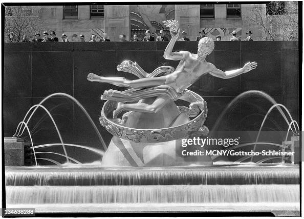 Prometheus Building Building. Direct view closeup of Prometheus. News Photo - Getty Images