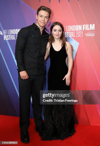 Will Poulter and Kaitlyn Dever attend the "Dopesick" European Premiere during the 65th BFI London Film Festival at The Mayfair Hotel on October 13,...