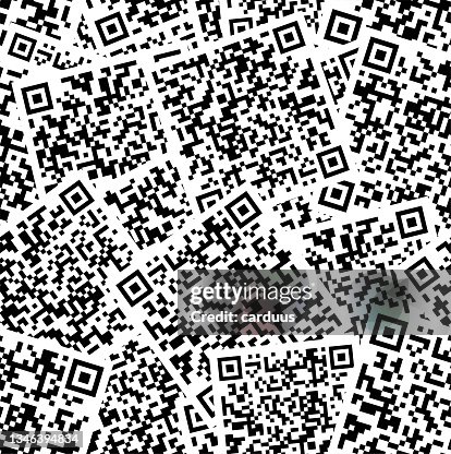 Seamless black and white code pattern Seamless black and white code pattern