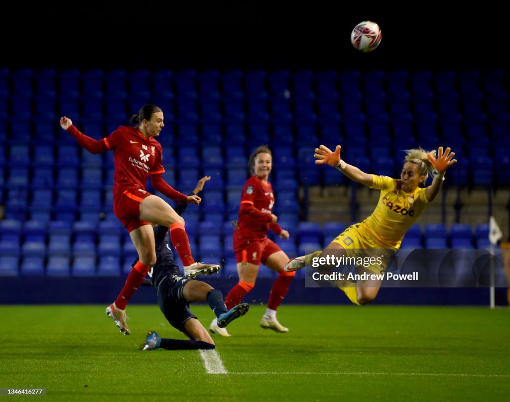 Liverpool Women v Aston Villa Women - FA Women's Continental Tyres League Cup