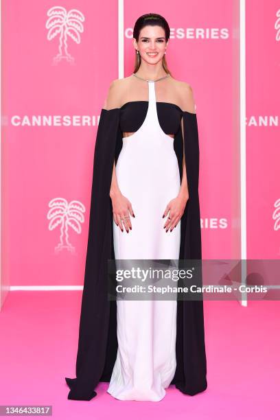 Clara Lago attends the closing ceremony during the 4th Canneseries Festival on October 13th, 2021 in Cannes.