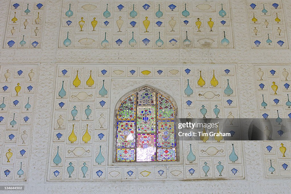 Frescoes, Amber Fort, Jaipur, Rajasthan, India
