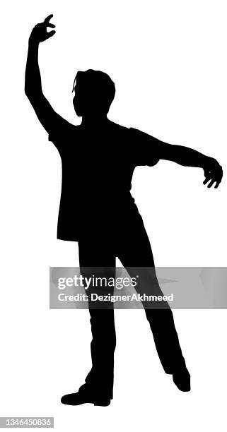 male dancer in classical ballet stance - dancer stock illustrations
