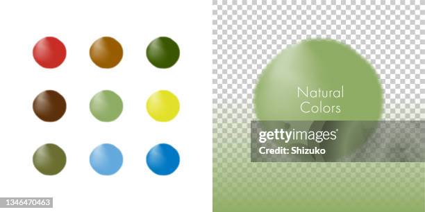 natural color round shape.soft light gradation.a sphere with a simple but clay-like texture.earth color. - clay soil stock illustrations