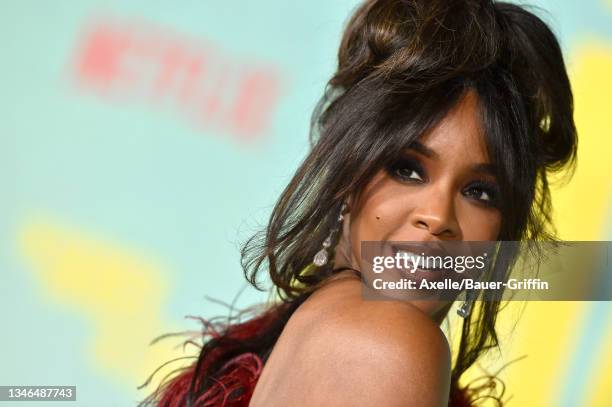 Kelly Rowland attends the Los Angeles Premiere of "The Harder They Fall" at Shrine Auditorium and Expo Hall on October 13, 2021 in Los Angeles,...