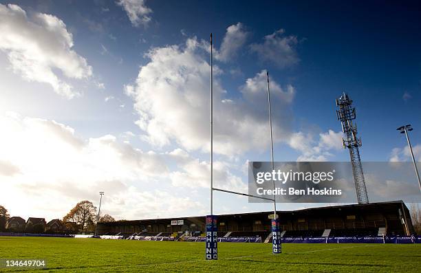 General view of Esher rugby club prior to the Autumn Internationals Series match between England Women and New Zealand Women at Esher Rugby Club on...