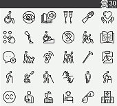 Disability , ADA Line Icons