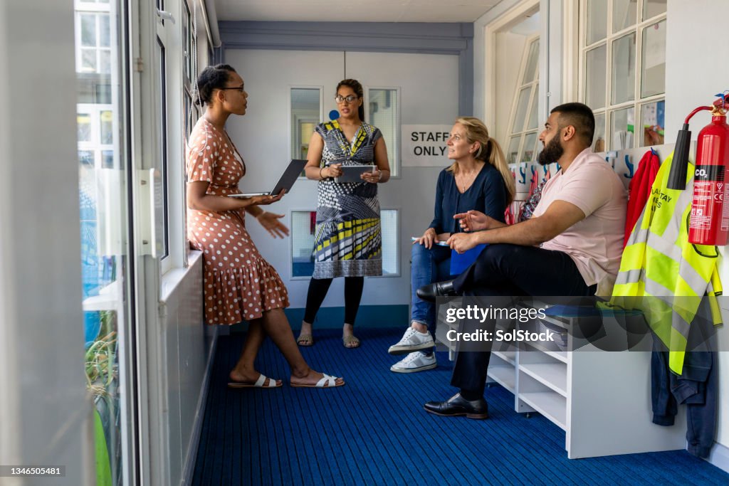 Teachers having a Staff Meeting