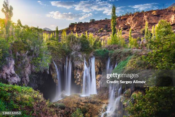 göksu waterfall landscape - konya stock-fotos und bilder