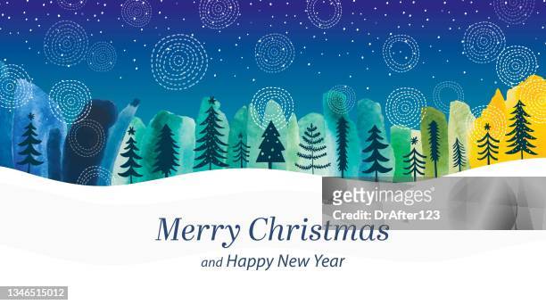 merry christmas and happy new year - holiday stock illustrations