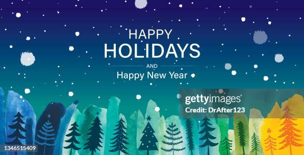 illustrazioni stock, clip art, cartoni animati e icone di tendenza di buone feste stagionali sfondo - buone vacanze frase breve