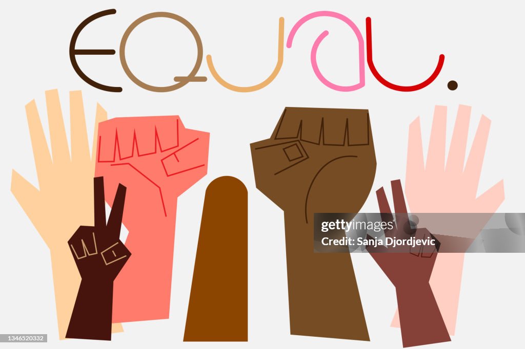 Equal - Raised hands