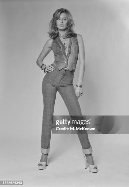 Canadian model and actress Catherine Shirriff, UK, June 1974.