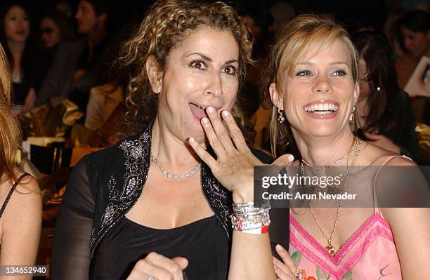 Roma Maffia and Cheryl Hines during Mercedes-Benz Fall 2005 L.A. Fashion Week at Smashbox Studios - Sue Wong - Front Row at Smashbox Studios in...