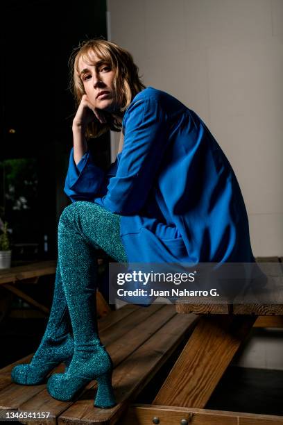 Ingrid Garcia Jonsson poses for a portrait session during the Sitges 54th International Fantastic Film Festival of Catalonia on October 09, 2021 in...