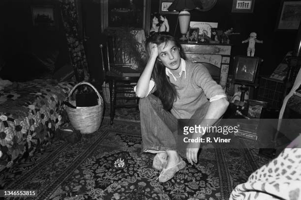 English actress and singer Jane Birkin, UK, November 1974.