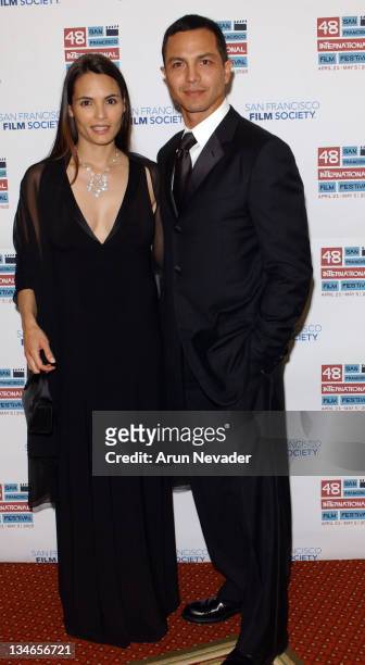 Talisa Soto and Benjamin Bratt during 48th San Francisco International Film Festival - Film Society Awards Night Honors Joan Allen, Taylor Hackford,...