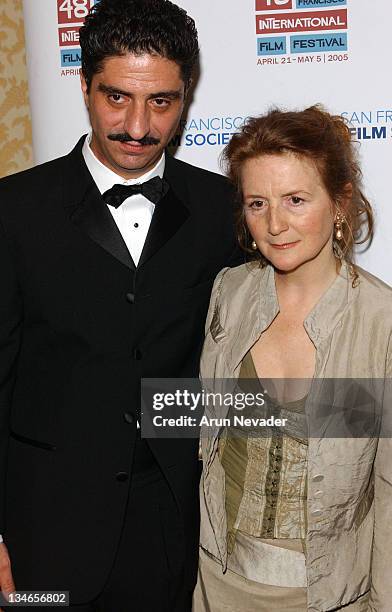 Simon Abkarian and Sally Potter during 48th San Francisco International Film Festival - Film Society Awards Night Honors Joan Allen, Taylor Hackford,...