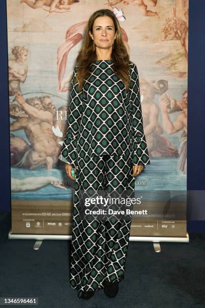 Livia Giuggioli attends a private screening of The Renaissance Awards 2021 at Soho Screening Rooms on October 14, 2021 in London, England.