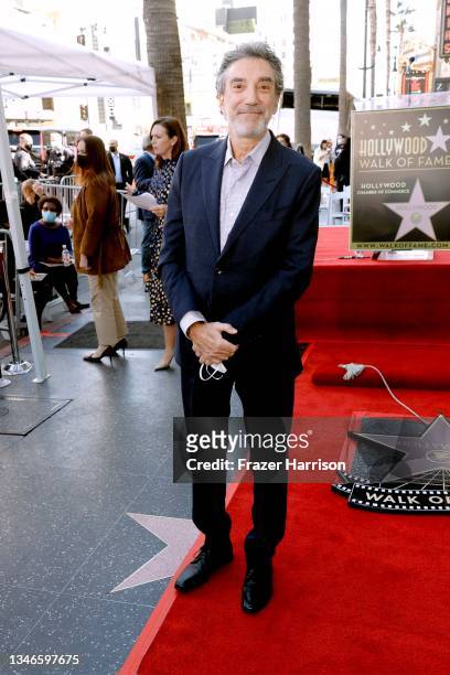 Chuck Lorre attends the Hollywood Walk of Fame Star Ceremony for Peter Roth on October 14, 2021 in Los Angeles, California.