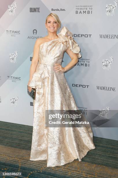 Jennifer Knäble attends the Tribute To Bambi at Titanic Hotel on October 14, 2021 in Berlin, Germany.