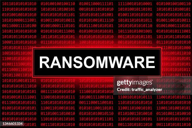 abstract technical background - "ransomware" - data breach stock illustrations