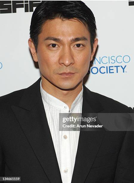 Andy Lau during 49th San Francisco International Film Festival - "All About Love" - Andy Lau Photocall at Kabuki Theatre in San Francisco, CA, United...