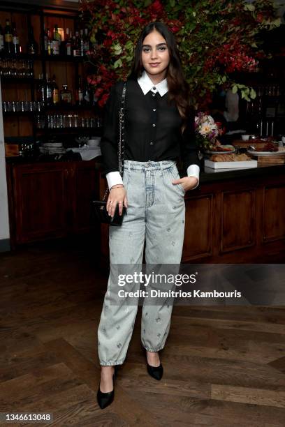 Melissa Barrera attends Through Her Lens: The Tribeca CHANEL Women's Filmmaker Program Cocktail Celebration at Soho House on October 14, 2021 in New...