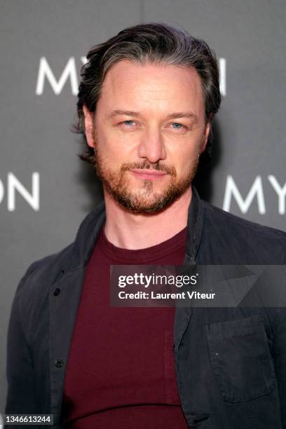 Actor James McAvoy attends the "My Son" premiere at Cinema Gaumont Marignan on October 14, 2021 in Paris, France.