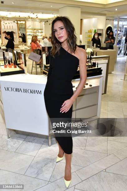 Victoria Beckham attends as Bergdorf Goodman Celebrates Victoria Beckham Beauty at Bergdorf Goodman on October 14, 2021 in New York City.