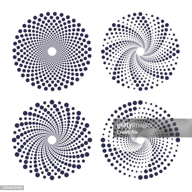 spiral design element shapes - vortex stock illustrations