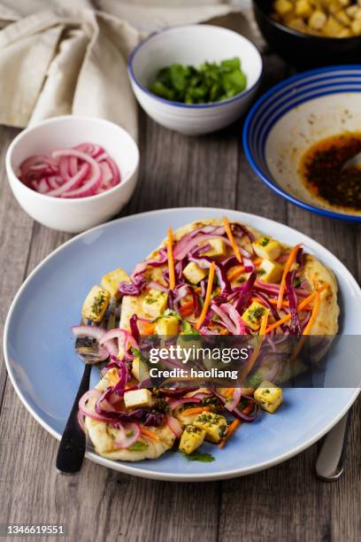 vegan brunch - coleslaw stock pictures, royalty-free photos & images