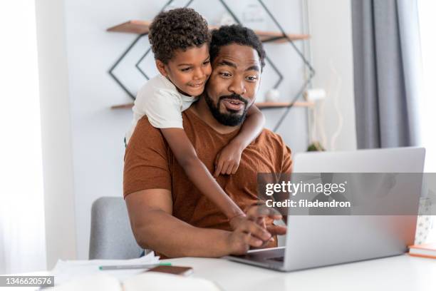 work at home - freelance child stock pictures, royalty-free photos & images