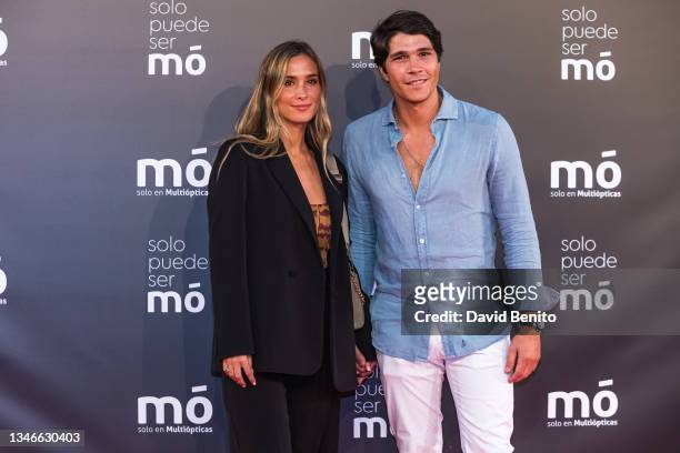 Maria Pombo and Pablo Castellanos attends Multiópticas new communication platform for its exclusive eyewear brand MÓ on October 14, 2021 in Madrid,...