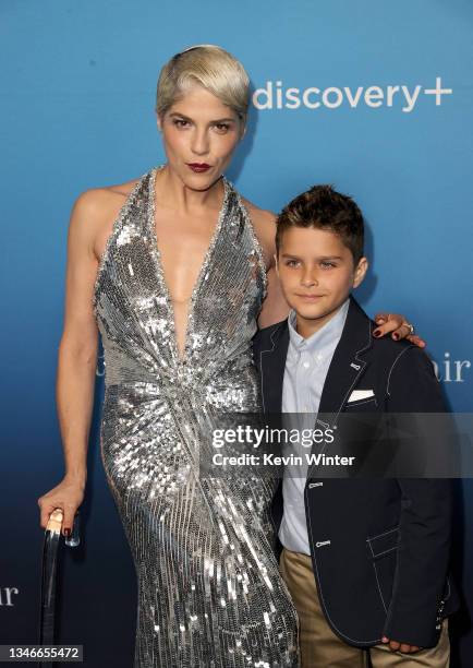 Selma Blair and Arthur Saint Bleick attend a special screening of Discovery+'s "Introducing, Selma Blair" at Directors Guild of America on October...