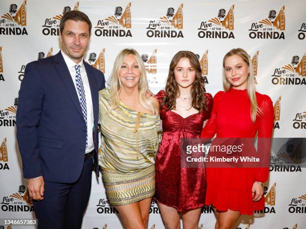 Jason MacDonald, Heather Locklear, Kristine Carlson, Ella Dorsch and Natasha Bure attend the world premiere of the Lifetime original movie 'Don't...